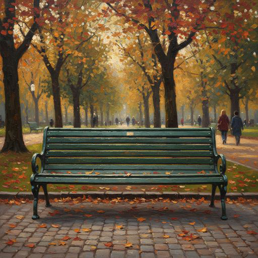 Una panchina nel parco